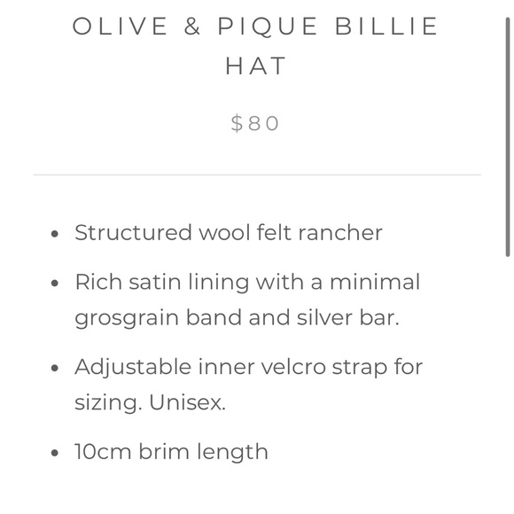 Olive and Pique Billie Fedora Hat - Picture 11 of 11